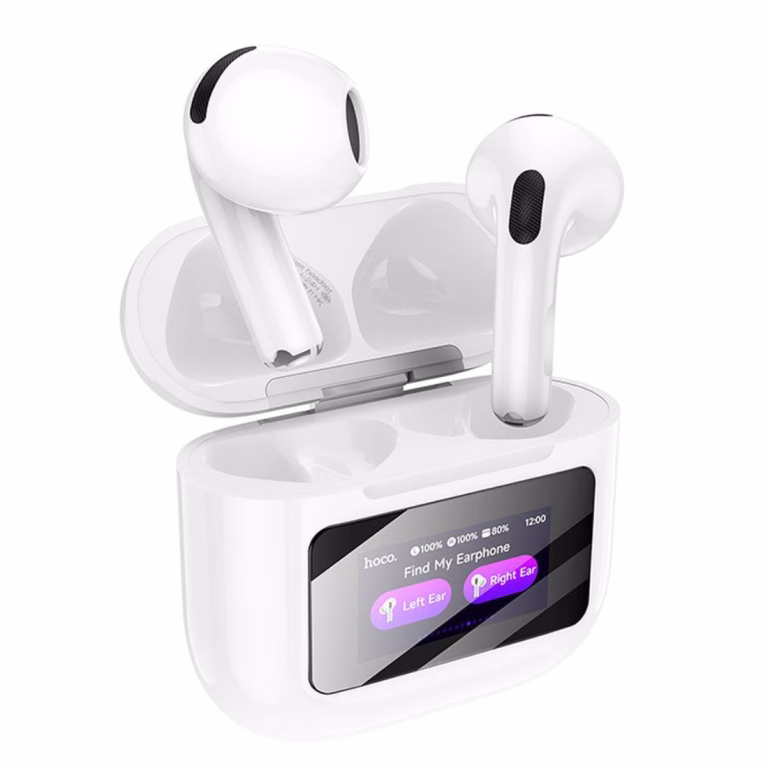 Hoco EW73 Algérie – Écouteurs Bluetooth 5.4 TWS 100 % sans fil avec écran tactile LED et micro intégré