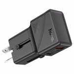 HOCO AC 24 - chargeur voyage duel ports  PD25W+QC3.0 Set (C toIP) / (C to C ), mini black