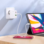 HOCO C 115A - chargeur rapide PD 65W trois ports (2C1A) Single / (type-c to type-c)-version europeene – Image 4