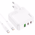 HOCO C 115A - chargeur rapide PD 65W trois ports (2C1A) Single / (type-c to type-c)-version europeene – Image 2