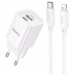 HOCO C 149A - chargeur rapide charm dual ports PD 30W+QC3.0 (C to IP)/( c to c )-version europeene – Image 6