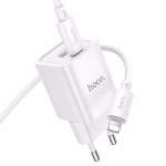 HOCO C 149A - chargeur rapide charm dual ports PD 30W+QC3.0 (C to IP)/( c to c )-version europeene – Image 8