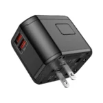 Chargeur compact HOCO AC15 Walker avec adaptateurs multiples standards électriques internationaux Algérie