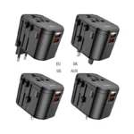 HOCO AC15 Walker avec 4 adaptateurs secteur EU UK US AUS pour charge internationale Algérie