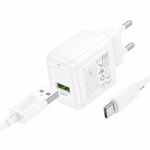 HOCO CS 52A - chargeur rapide surplus a port unique QC3.0 (Type-C) (micro)- version europeene white – Image 3