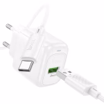 HOCO CS 52A - chargeur rapide surplus a port unique QC3.0 (Type-C) (micro)- version europeene white – Image 4