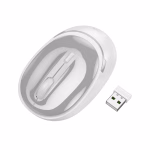 HOCO GM34  - souris sans fil professionnelle à double mode Gris blanc – Image 4