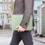 HOCO GT2 - Sac d'ordinateur portable de la série Simple (12,9 pouces) vert - matériaux de qualités avec un design moderne – Image 4