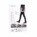 HOCO GT5 - Sacoche d'ordinateur multi-fonction de la série Delight avec support (15,6 pouces) marron - support intégré avec intérieur en microfibre – Image 5