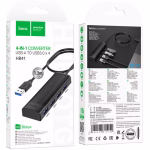 HOCO HB41 - Adaptateur  Easy Safety 4 en 1 (USB vers USB 3.0 x 4) (L = 1,2 m) noir – Image 6