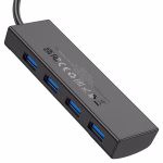 HOCO HB41 - Adaptateur  Easy Safety 4 en 1 (USB vers USB 3.0 x 4) (L = 1,2 m) noir – Image 2