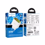 HOCO CS42A Smart – Chargeur mural double port PD 30W + QC3.0 (version EU) - Puissance rapide, design intelligent – Image 2