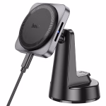 HOCO HW16 - Support de voiture magnétique sans fil à chargement rapide  ​​(console centrale) – Image 5