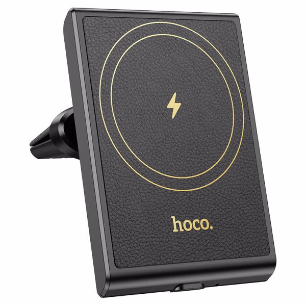 HOCO HW19 - Support de voiture magnétique sans fil à chargement rapide Precious (sortie d'air)