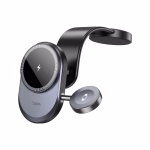 HOCO HW28 - Support de voiture à chargement rapide sans fil  Excelso 2 en 1 (console centrale)