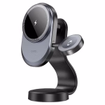 HOCO HW28 - Support de voiture à chargement rapide sans fil  Excelso 2 en 1 (console centrale) – Image 6