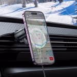 HOCO HW6 - Support de voiture magnétique sans fil à chargement rapide en métal   (sortie d'air) – Image 7