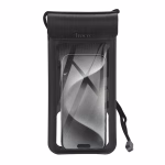 HOCO HX50 - Étui étanche en cuir noir pour téléphone portable Treasure