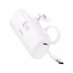 HOCO J116 PRO - Batterie externe de poche  avec câble (5000 mAh)  white