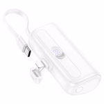 HOCO J116 PRO - Batterie externe de poche  avec câble (5000 mAh)  white – Image 2