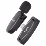HOCO L15  - Microphone numérique sans fil  Crystal Lavalier black – Image 7