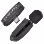 HOCO L15  - Microphone numérique sans fil  Crystal Lavalier black – Image 9