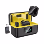 HOCO L17 Dual-Mic – Micro-cravate sans fil magnétique à double microphone (iP/Type-C) - Qualité studio, mobilité professionnelle et style haut de gamme – Image 4