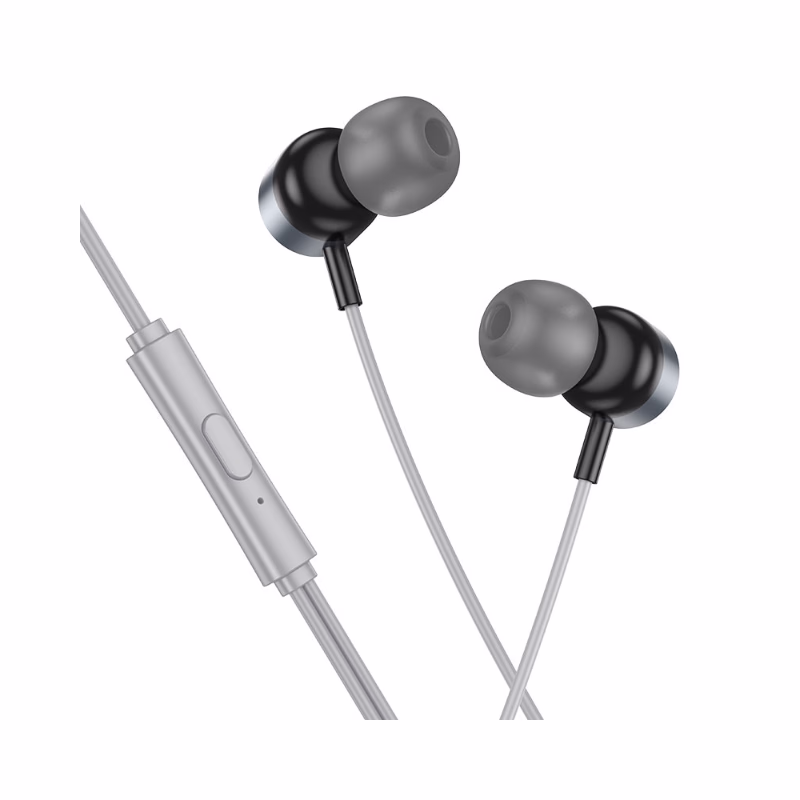 HOCO Algérie DZ - M122 Power metal universal digital earphones with microphone Type-C metal gray (2) HOCO M122 - Écouteurs fillaire numériques Power Metal avec microphone – Image 1