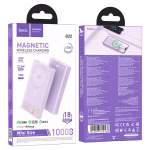 HOCO Q22 - Batterie externe magnétique Taurus 22,5 W + PD20 W (10 000 mAh) violet - , entièrement compatible, avec affichage numérique – Image 5