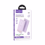 HOCO Q22 - Batterie externe magnétique Taurus 22,5 W + PD20 W (10 000 mAh) violet - , entièrement compatible, avec affichage numérique – Image 4
