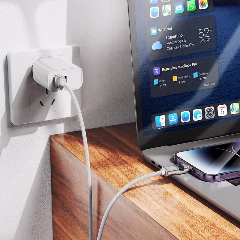 HOCO U137 - Câble data et charge Line avec afficheur iP - Hoco Algérie