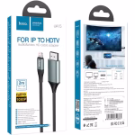 HOCO UA15 - Câble haute définition à l'écran  pour Lightning vers HDMI Gris métal – Image 7
