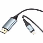 HOCO UA15 - Câble haute définition à l'écran  pour Lightning vers HDMI Gris métal – Image 5