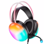 HOCO W 109 PLUS - Casque gaming LUMINEUX RGB, Rich USB 7.1 Black – Image 2