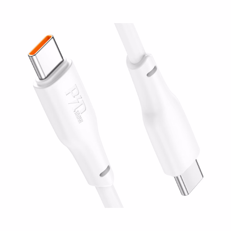 HOCO Algérie DZ - X93 Force 100W fast charging data cable Type-C to Type-C (L=1M) white (8) HOCO X93 - Câble data et charge rapide W Type-C vers Type-C (L = 1 m) – Image 1