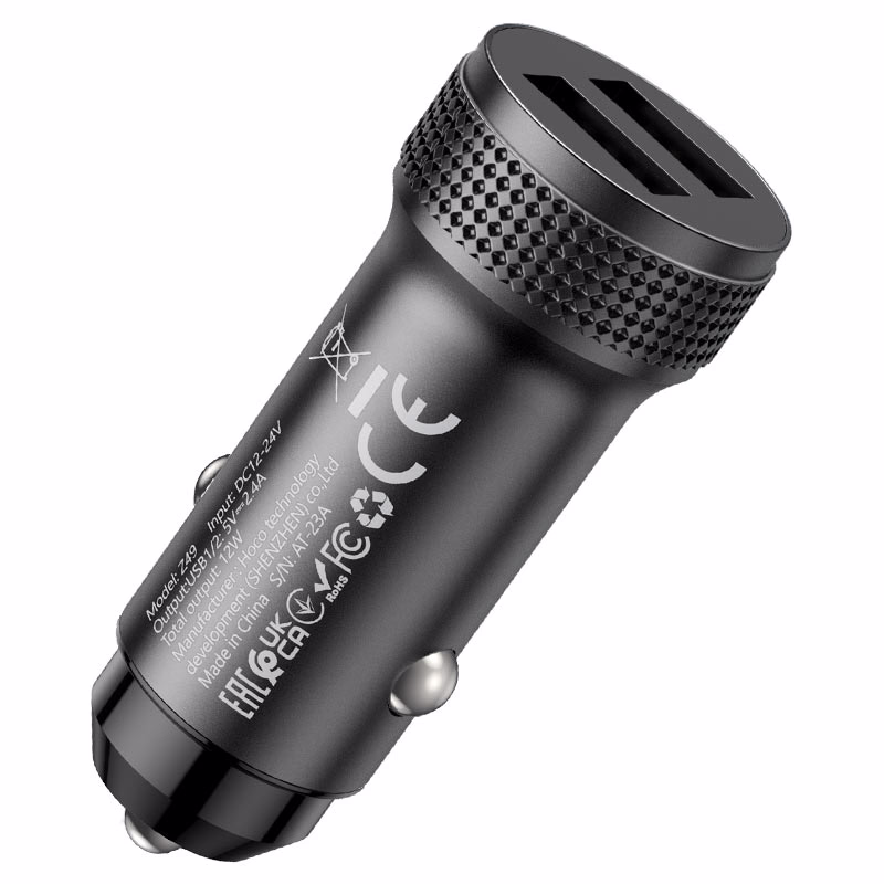 HOCO Z49 - Chargeur de voiture double port avec Set - Hoco Algérie