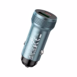 HOCO Z49B - Chargeur de voiture PD+QC 38W single / Set  (1C1A) Gris métal – Image 5