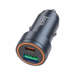 Hoco Z57A – Chargeur voiture rapide Glorious PD 30W + QC3.0 metal grey – Double puissance, charge intelligente et design élégant – Image 4