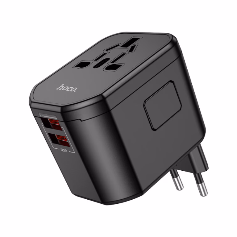 Chargeur universel HOCO AC15 Walker triple port PD 20W compatible avec prises internationales – Algérie