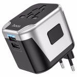 HOCO AC5 Level – Chargeur universel double port (USB-C + USB-A) - L’essentiel du voyage : compact, pratique et universel