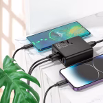 HOCO C133A Earl – Chargeur mural 6 ports PD 75W (3* USB-C + 3* USB-A) (Version EU) - Puissance professionnelle, design élégant – Image 8