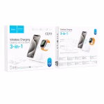 HOCO CQ19 Falcon – Station de charge sans fil rapide 3-en-1 verticale - Puissance, design et organisation élégante – Image 4