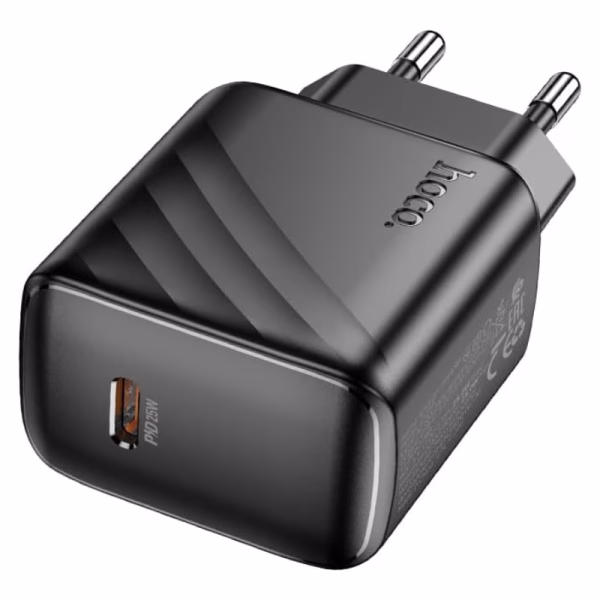 HOCO CS24A Puerto – Chargeur mural PD 25W (version EU) - Élégance, puissance et efficacité au quotidien