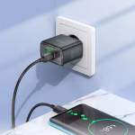 HOCO CS42A Smart PD 30W + QC3.0 charger set(C to C )(EU) white  (version EU) - Puissance rapide, design intelligent – Image 4