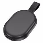 Vue arrière du chargeur HOCO CW60 noir compact et portable en Algérie