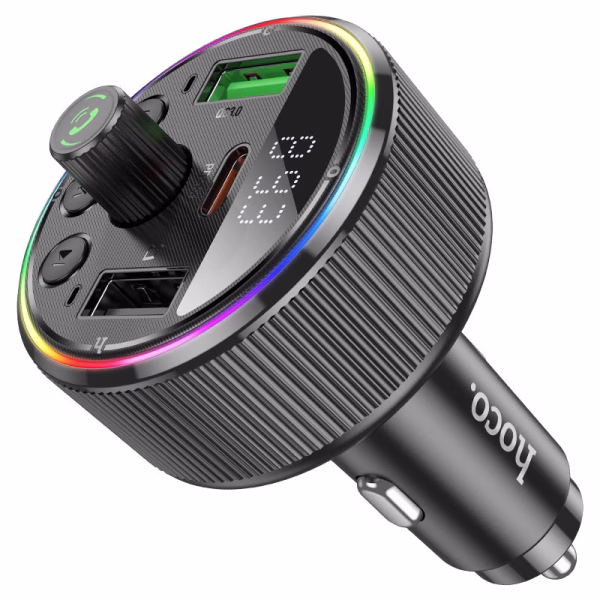 HOCO E82 Guerrero – Transmetteur FM Bluetooth pour voiture PD30W + QC3.0 -  Puissance, connectivité et élégance en mouvement