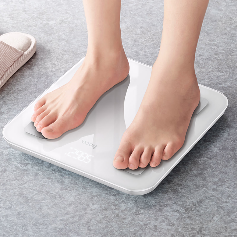 HOCO HI21 – Balance connectée intelligente d’analyse corporelle - Analyse complète de la composition corporelle : poids, masse graisseuse, IMC, hydratation, masse musculaire et bien plus encore - Hoco Algérie