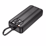 HOCO J132A Sabio – Power Bank 22.5W + PD 20W avec affichage digital et 3 câbles intégrés (20 000 mAh) – Polyvalence et autonomie longue durée – Image 3