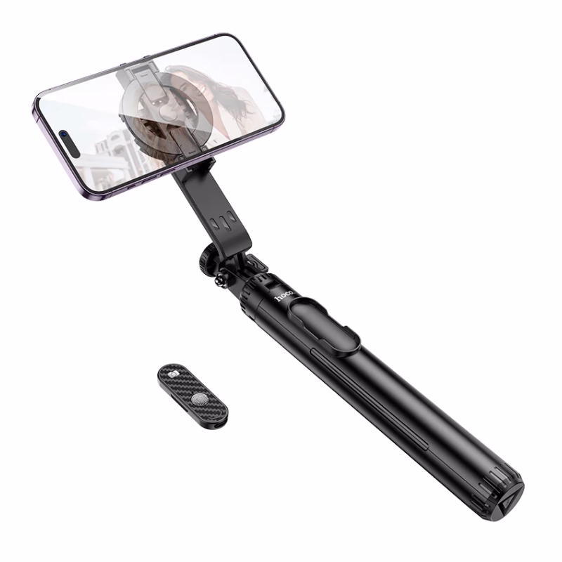 HOCO K25 Sherkhan – Support selfie magnétique en alliage d’aluminium pour diffusion en direct - fonctionnalité professionnelle et style raffiné, idéal pour un usage quotidien ou studio - Hoco Algérie