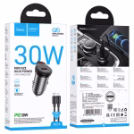 HOCO NZ16 Rigorous – Chargeur de voiture rapide PD30W avec câble (C to IP) - Performance rigoureuse, design élégant – Image 7